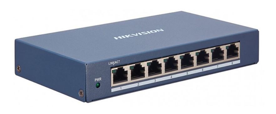 8 portos gigabit switch, HIKVISION DS-3E1508-EI
